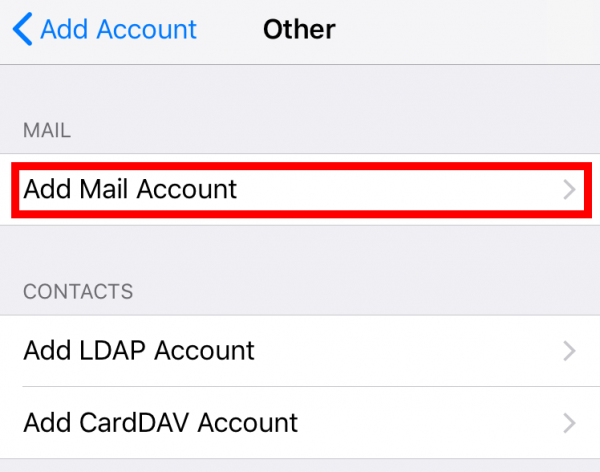 Apple IOS Mail (iPhone, iPad) – Om Networks